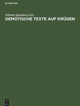 Demotische Texte auf Krügen