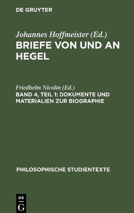 Dokumente und Materialien zur Biographie