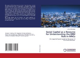 Social Capital as a Resource for Understanding the HRM Role in MNCs