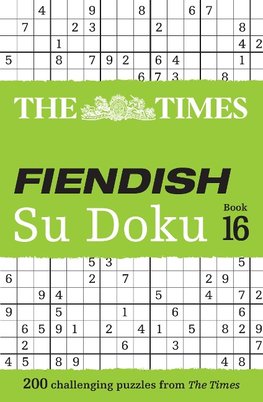 TIMES FIENDISH SU DOKU 16 PB