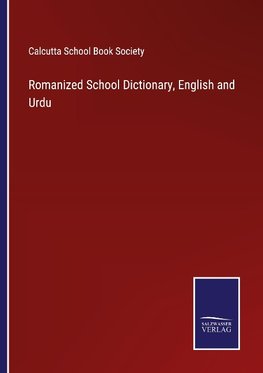 Romanized School Dictionary, English and Urdu