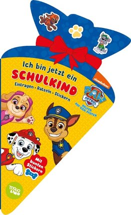 PAW Patrol Ich bin jetzt ein Schulkind! Eintragen, Rätseln, Stickern