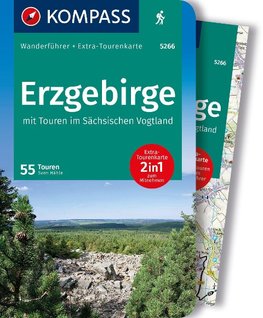KOMPASS Wanderführer Erzgebirge, 55 Touren mit Extra-Tourenkarte