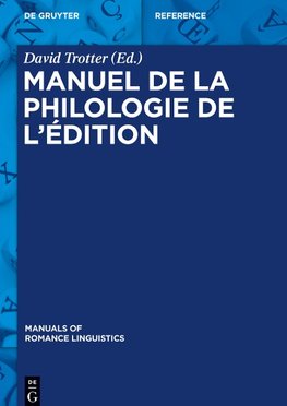 Manuel de la philologie de l'édition