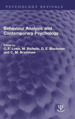 Behaviour Analysis and Contemporary Psychology