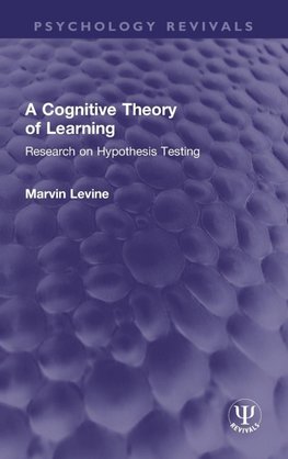 A Cognitive Theory of Learning