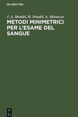 Metodi minimetrici per l'esame del sangue