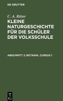 Botanik, Cursus 1