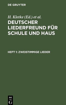 Zweistimmige Lieder