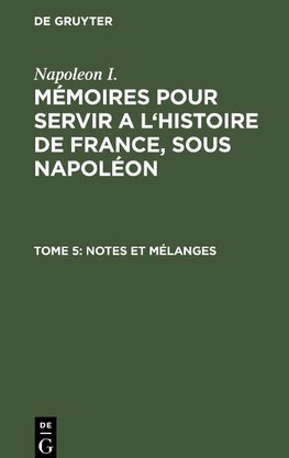 Notes et mélanges