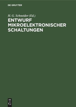 Entwurf mikroelektronischer Schaltungen