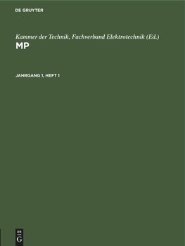 MP. Jahrgang 1, Heft 1