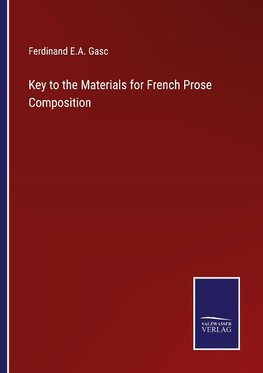 Key to the Materials for French Prose Composition