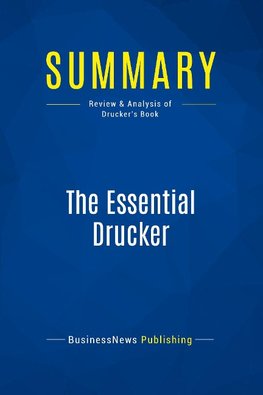 Summary: The Essential Drucker
