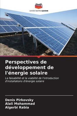 Perspectives de développement de l'énergie solaire