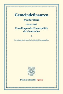Gemeindefinanzen.