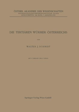 Die Tertiären Würmer Österreichs
