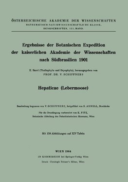 Ergebnisse der Botanischen Expedition der kaiserlichen Akademie der Wissenschaften nach Südbrasilien 1901
