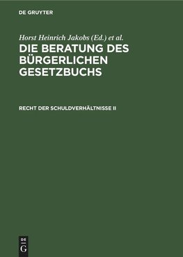 Recht der Schuldverhältnisse II