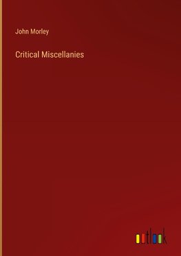 Critical Miscellanies