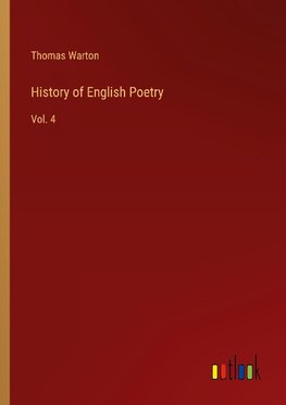 History of English Poetry
