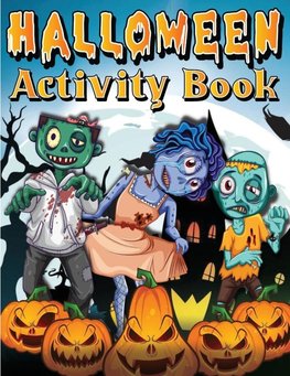 Halloween Activity Book For Kids Ages 4-8 6-8