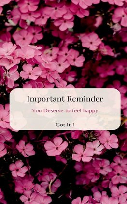 Important Reminder