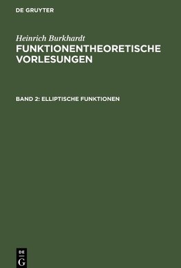 Elliptische Funktionen