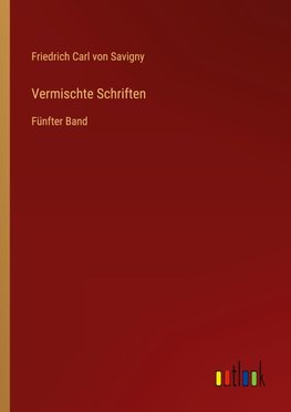 Vermischte Schriften