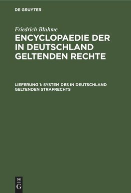System des in Deutschland geltenden Strafrechts