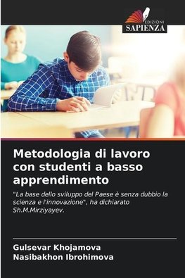 Metodologia di lavoro con studenti a basso apprendimento