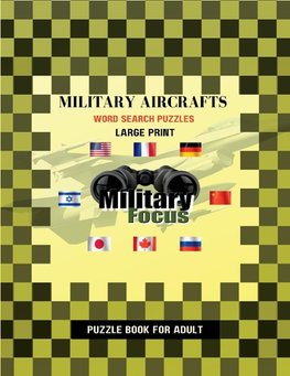 Military Aircrafts Word Search Puzzles - Large Print