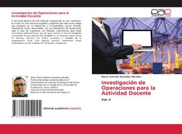 Investigación de Operaciones para la Actividad Docente