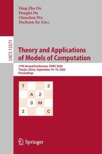 Theory and Applications of Models of Computation