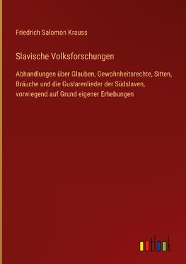 Slavische Volksforschungen