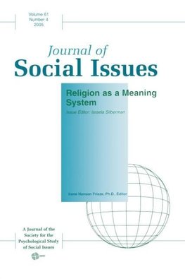 Journal of Social Issues, Religion as a Meaning System