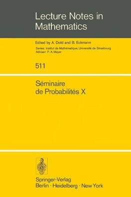Séminaire de Probabilités X