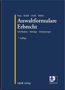 Anwaltformulare Erbrecht