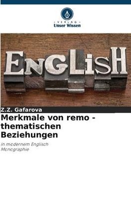 Merkmale von remo - thematischen Beziehungen
