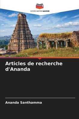 Articles de recherche d'Ananda