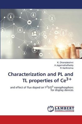 Characterization and PL and TL properties of Ce3+