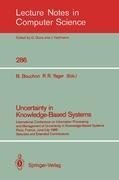 Uncertainty in Knowledge-Based Systems