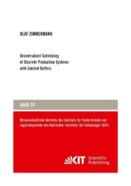 Decentralized Scheduling of Discrete Production Systems with Limited Buffers