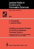 Modelling and Inverse Problems of Control for Distributed Parameter Systems