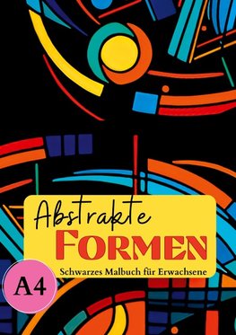 Schwarzes Malbuch für Erwachsene "Abstrakte Formen"