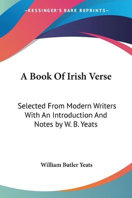 A Book Of Irish Verse