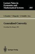 Generalized Convexity