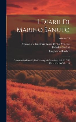 I Diarii Di Marino Sanuto