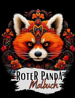 Schwarzes "Roter Panda Malbuch".