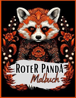 Schwarzes Malbuch "Roter Panda".